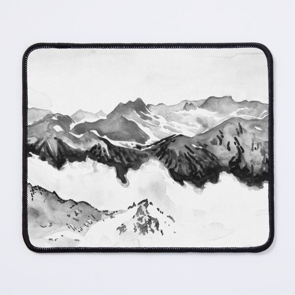 Item preview, Black and white mountains - At the summit of Courchevel - 3 Valleys designed and sold by Anais-Mrn.