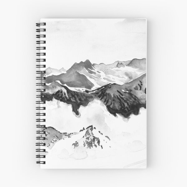 Item preview, Black and white mountains - At the summit of Courchevel - 3 Valleys designed and sold by Anais-Mrn.