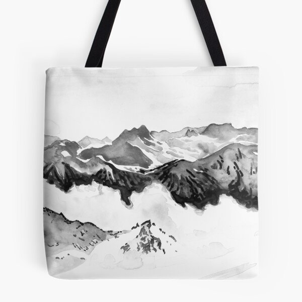 Item preview, Black and white mountains - At the summit of Courchevel - 3 Valleys designed and sold by Anais-Mrn.