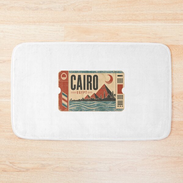 Item preview, Vintage Cairo Egypt Travel Art – Pyramids and Desert Souvenir designed and sold by AMICO77.