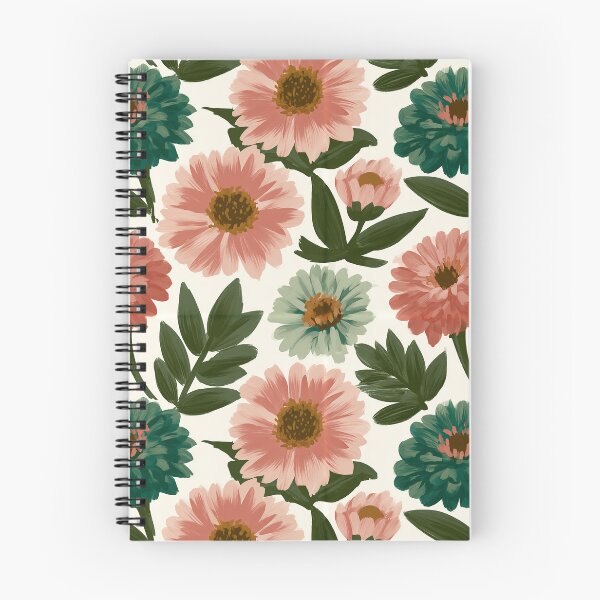 Item preview, Blooming Zinnia Print  - Flower Bouquet Pattern - Gifts For Guys designed and sold by RoyalStarsPatts.
