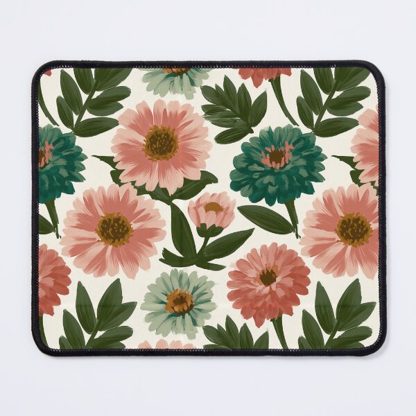 Item preview, Blooming Zinnia Print - Flower Bouquet Pattern - Gifts For Guys designed and sold by RoyalStarsPatts.