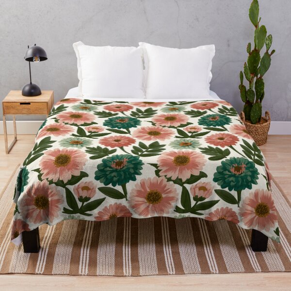Item preview, Blooming Zinnia Print - Flower Bouquet Pattern - Gifts For Guys designed and sold by RoyalStarsPatts.