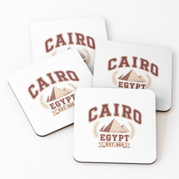 Item preview, Vintage Cairo Egypt Travel Art – Pyramids and Desert Souvenir designed and sold by AMICO77.