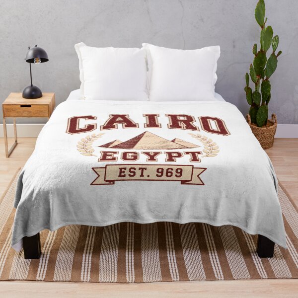 Item preview, Vintage Cairo Egypt Travel Art – Pyramids and Desert Souvenir designed and sold by AMICO77.