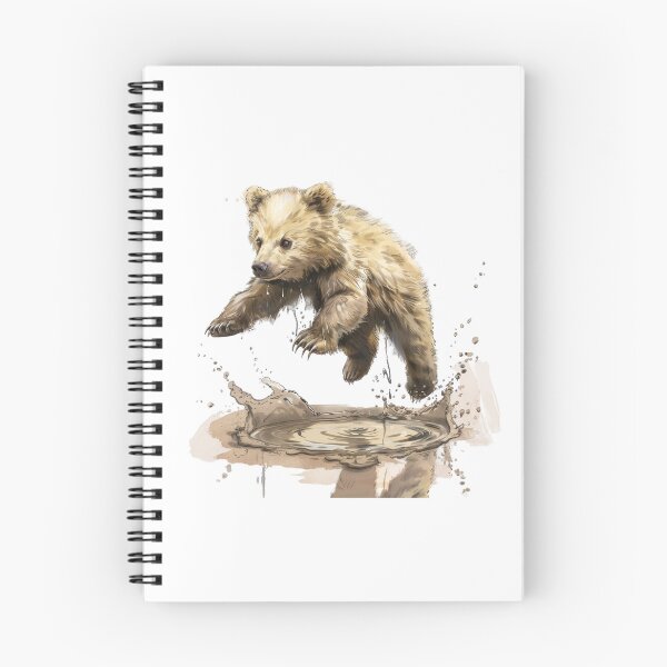 Item preview, Bear Cub | Cute Woodland Animal Watercolor Art designed and sold by Mandayartstudio.