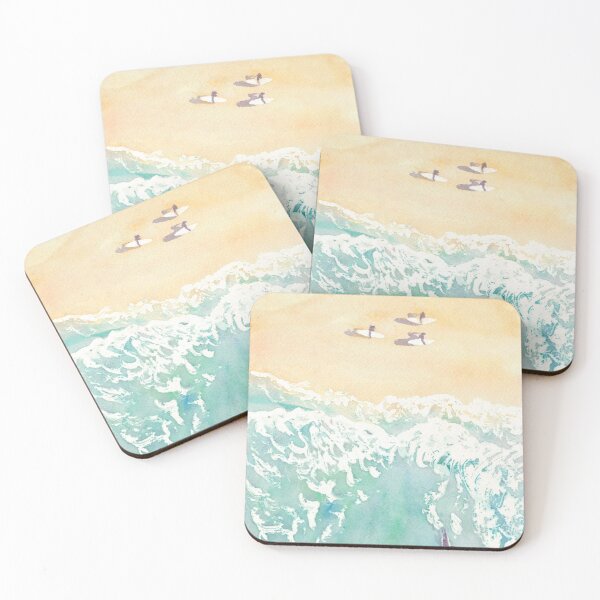 Item preview, Aerial view of the Atlantic coast and surfing designed and sold by Anais-Mrn.