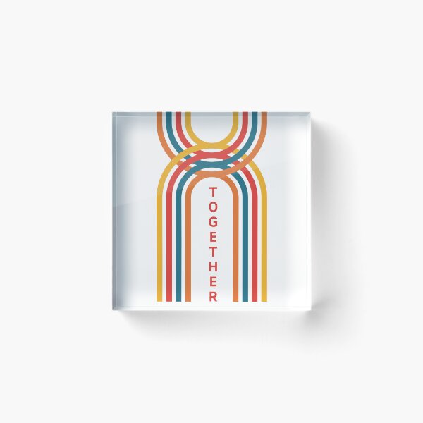 Item preview, Together Retro Rainbow Stripes Graphic designed and sold by eMKa82.