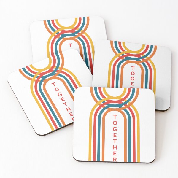 Item preview, Together Retro Rainbow Stripes Graphic designed and sold by eMKa82.