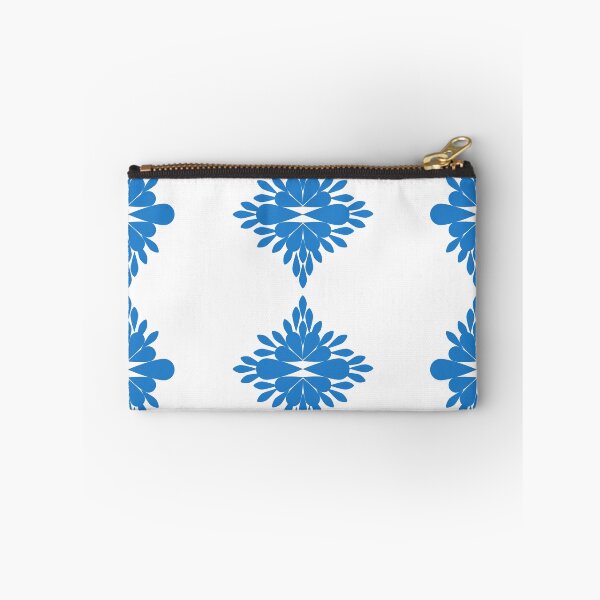 Item preview, Minimalist Blue Ornamental Tile Pattern with Geometric Floral Motifs, Decorative Vector Background designed and sold by Ei-Ei.