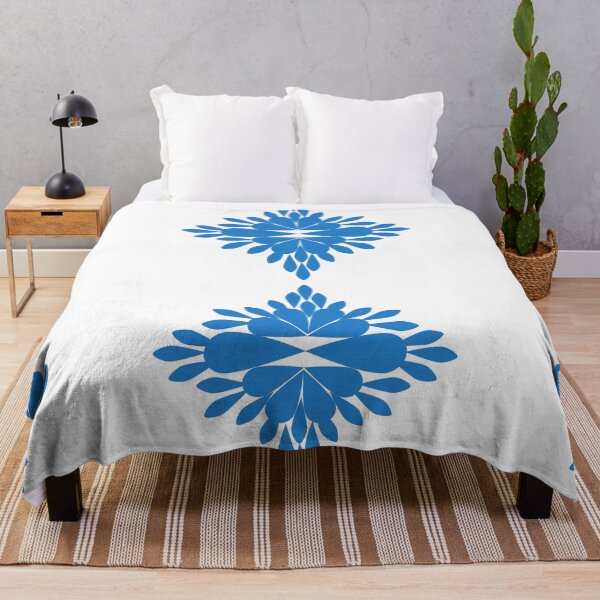 Item preview, Minimalist Blue Ornamental Tile Pattern with Geometric Floral Motifs, Decorative Vector Background designed and sold by Ei-Ei.