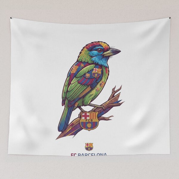 Item preview, FC Barcelona Bird Illustration - Vibrant FCB Crest Art for Barca Fans designed and sold by annaarthk.