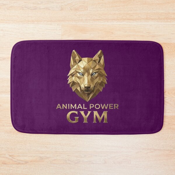 Item preview, Animal Power Gym- Luxury Gold Wolf Fitness Design designed and sold by Northern Glow Art.
