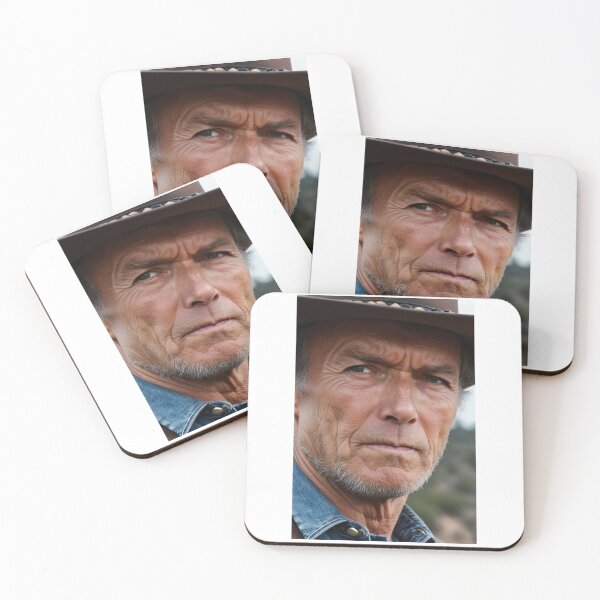 Item preview, Cinema - Emblematic Western Actor, Portrait of a solitary hero designed and sold by Beat-It.