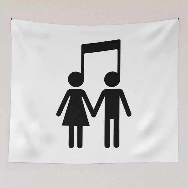 Item preview, Music Lovers Couple Relationship designed and sold by Doodleoub.