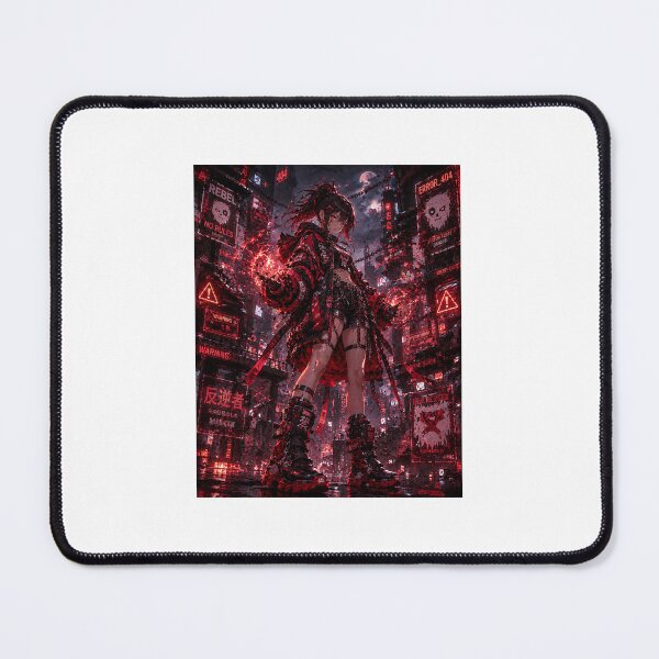 Item preview, Crimson Rebel Girl Sticker designed and sold by blossomfun.