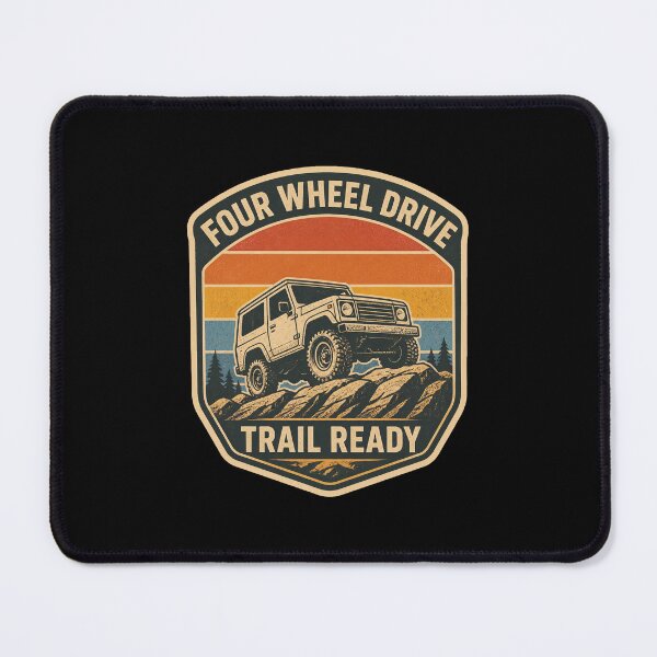 Item preview, Four Wheel Drive 4x4 Off Road Adventure – Vintage Trail Graphic designed and sold by AMICO77.