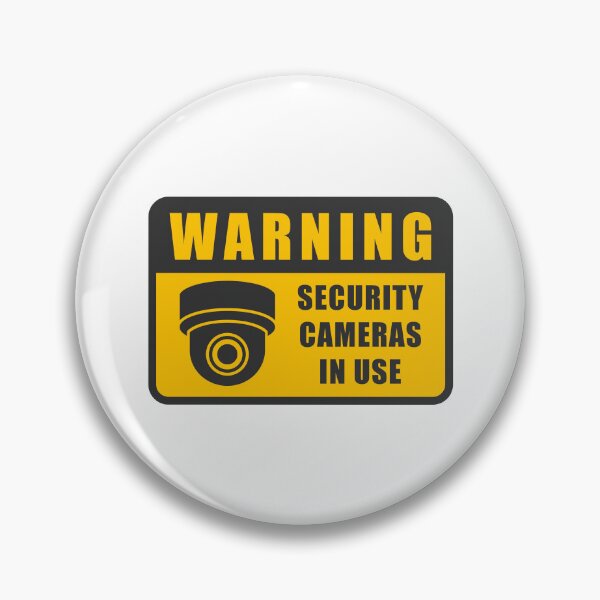 Item preview, Security Cameras Warning CCTV Surveillance Sign designed and sold by VectorForge Studio.