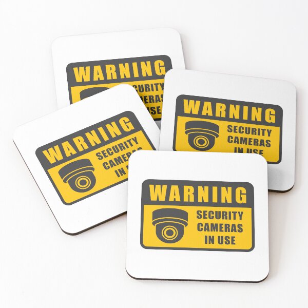 Item preview, Security Cameras Warning CCTV Surveillance Sign designed and sold by VectorForge Studio.