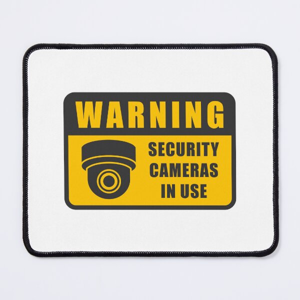 Item preview, Security Cameras Warning CCTV Surveillance Sign designed and sold by VectorForge Studio.