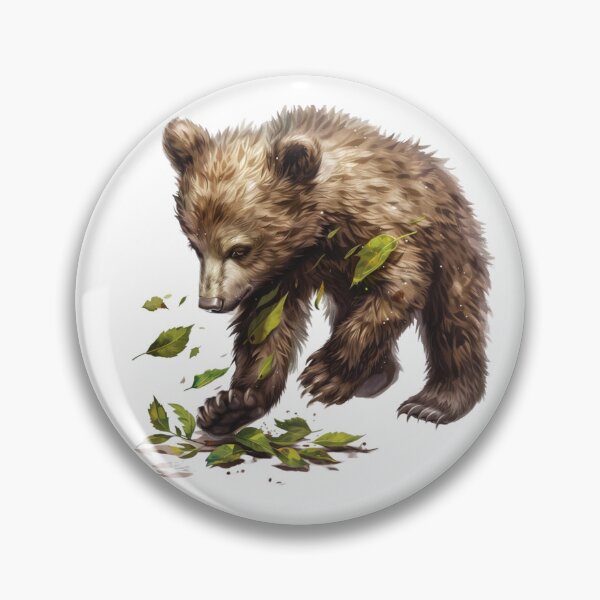 Item preview, Bear Cub | Cute Woodland Animal Watercolor Art designed and sold by Mandayartstudio.