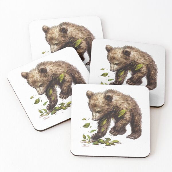 Item preview, Bear Cub | Cute Woodland Animal Watercolor Art designed and sold by Mandayartstudio.