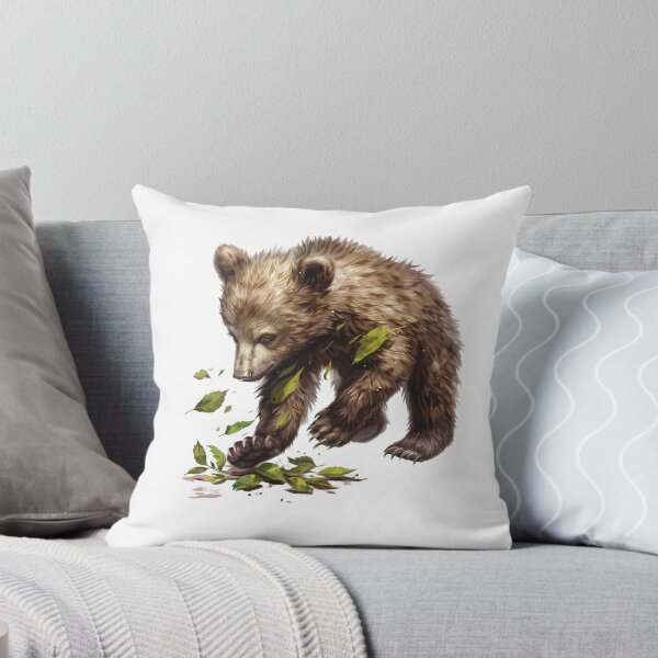 Item preview, Bear Cub | Cute Woodland Animal Watercolor Art designed and sold by Mandayartstudio.