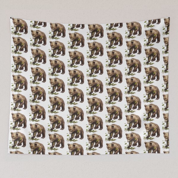 Item preview, Bear Cub | Cute Woodland Animal Watercolor Art designed and sold by Mandayartstudio.