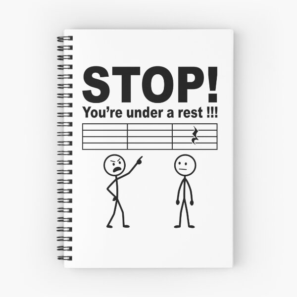 Item preview, Stop! You're Under A Rest !!! Funny Musician Music Lover Pun designed and sold by Doodleoub.