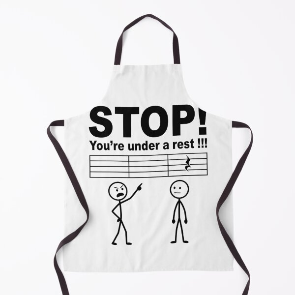 Item preview, Stop! You're Under A Rest !!! Funny Musician Music Lover Pun designed and sold by Doodleoub.