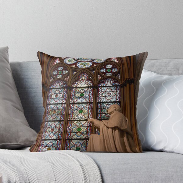 Item preview, Paris, France - Stained Glass and Statue in Notre Dame designed and sold by jrtwynam.