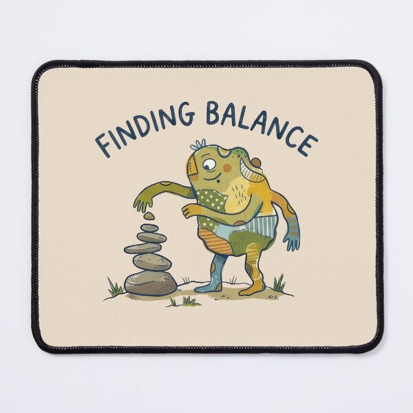 Item preview, Finding Balance - Cute Naive Creature Stacking Stones designed and sold by TontikDesign.