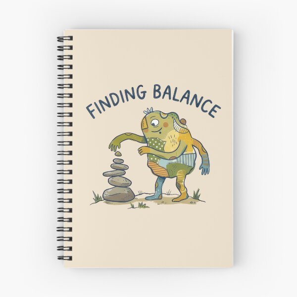 Item preview, Finding Balance - Cute Naive Creature Stacking Stones designed and sold by TontikDesign.