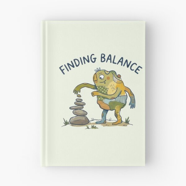 Item preview, Finding Balance - Cute Naive Creature Stacking Stones designed and sold by TontikDesign.
