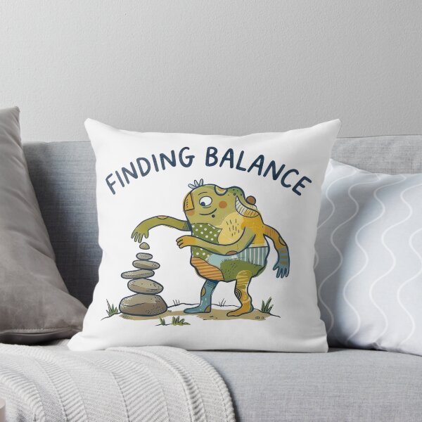 Item preview, Finding Balance - Cute Naive Creature Stacking Stones designed and sold by TontikDesign.
