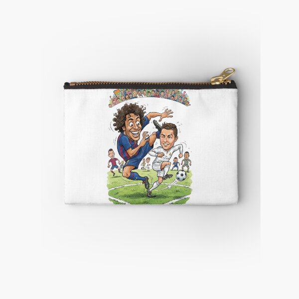 Item preview, El Clasico Football Caricature - Puyol vs Cristiano Ronaldo Funny Art designed and sold by annaarthk.