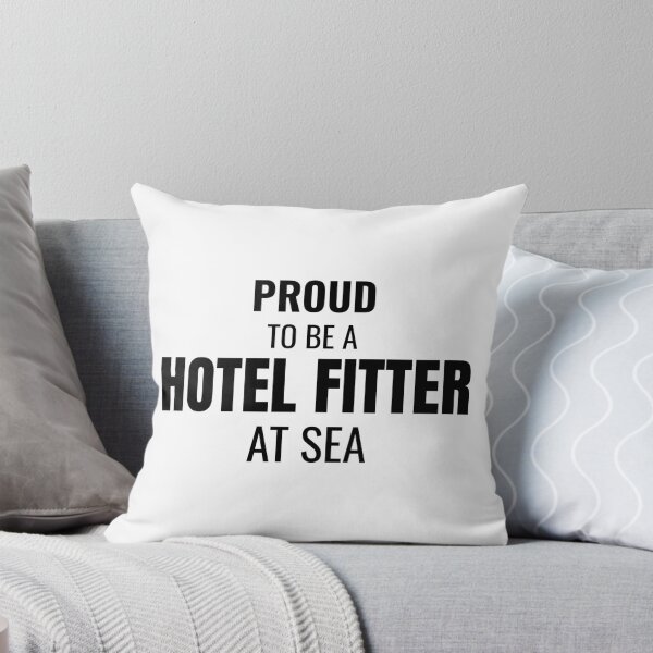 Item preview, Proud to be a Hotel Fitter at Sea (Black) designed and sold by ShipCrewNation.