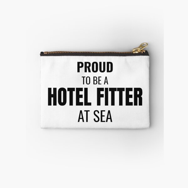 Item preview, Proud to be a Hotel Fitter at Sea (Black) designed and sold by ShipCrewNation.