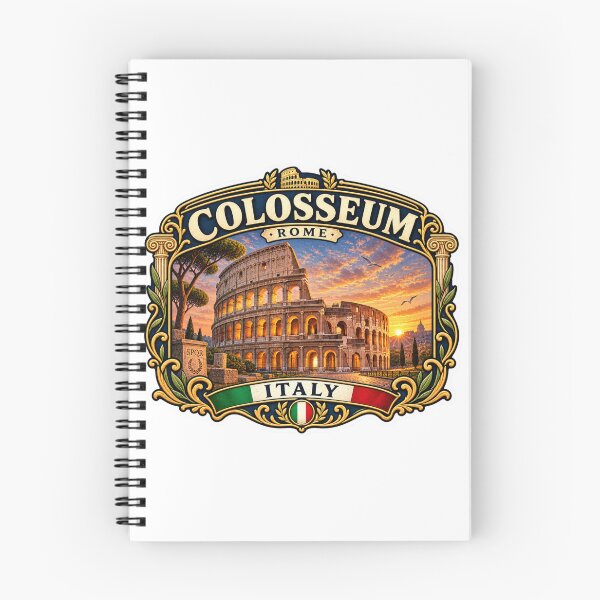 Item preview, Colosseum Rome Vintage Travel Badge | Italy Landmark Retro Souvenir Sticker designed and sold by DreamPaw Studio.