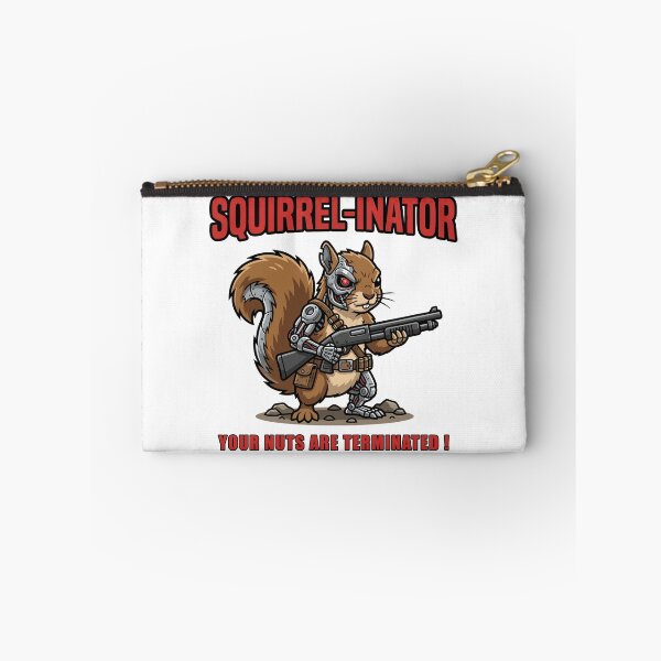 Item preview, Squirrel-Inator - Your Nuts Are Terminated ! Funny Cyborg Squirrel designed and sold by TontikDesign.