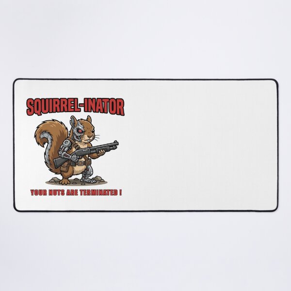 Item preview, Squirrel-Inator - Your Nuts Are Terminated ! Funny Cyborg Squirrel designed and sold by TontikDesign.