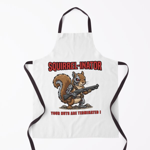 Item preview, Squirrel-Inator - Your Nuts Are Terminated ! Funny Cyborg Squirrel designed and sold by TontikDesign.