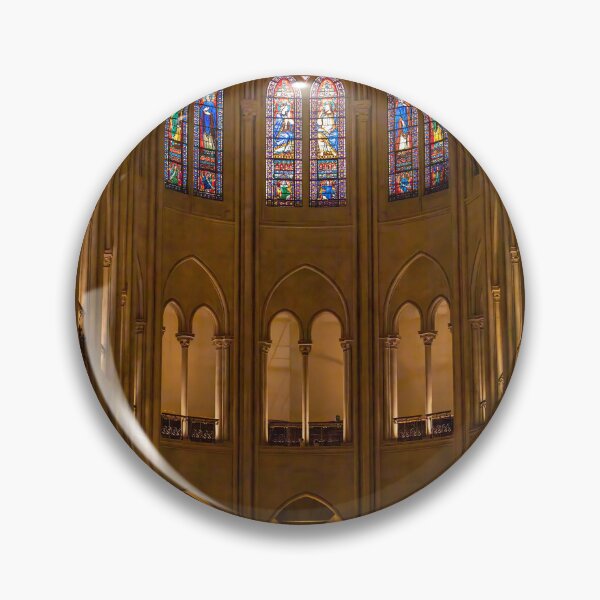Item preview, Paris, France - Interior of Notre Dame Cathedral with Stained Glass designed and sold by jrtwynam.