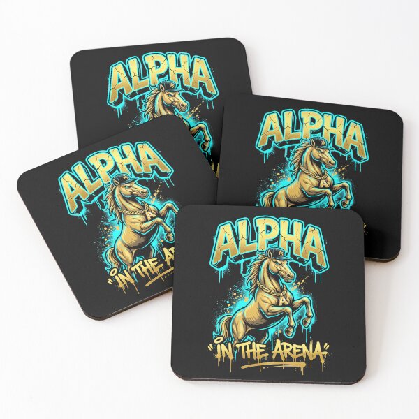 Item preview, Alpha in the Arena — Bold Graffiti Street Horse Tee v2 designed and sold by CornishPixiPony.