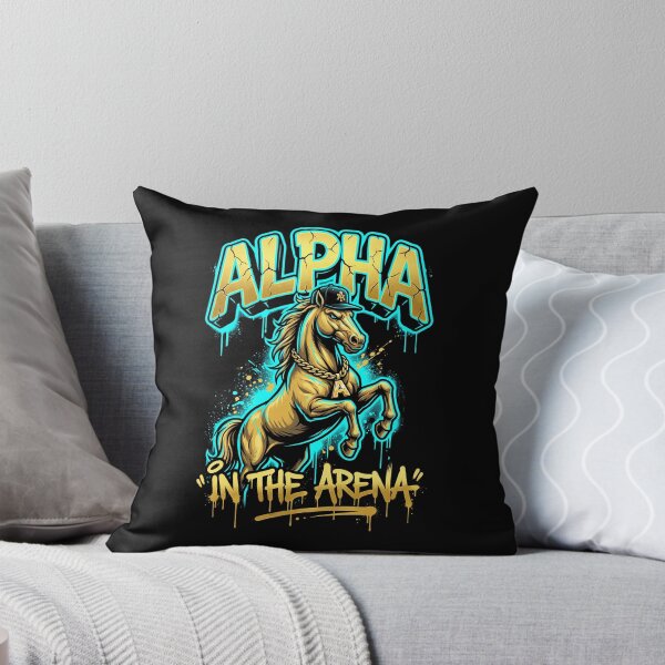 Item preview, Alpha in the Arena — Bold Graffiti Street Horse Tee v2 designed and sold by CornishPixiPony.