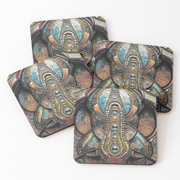 Artikelvorschau, Colorful Abstract Beaded and Bejeweled Fractal entworfen und verkauft von Frackxion.