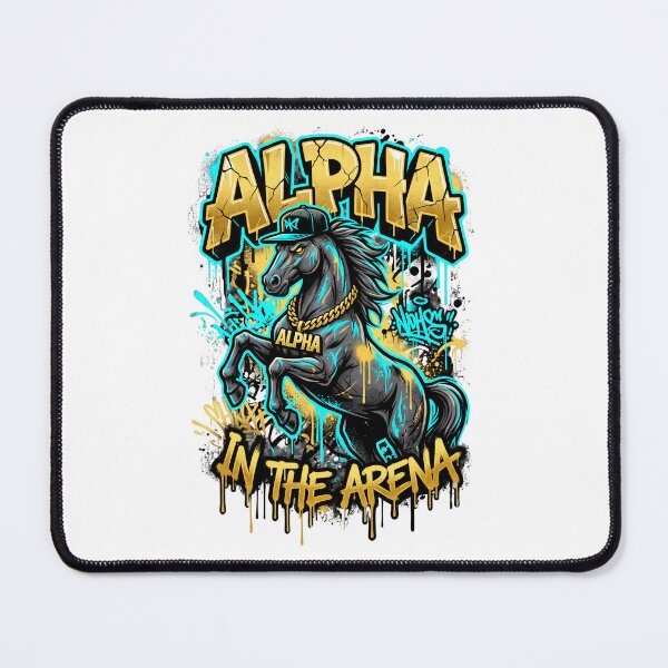 Item preview, Alpha in the Arena — Bold Graffiti Street Horse Tee v3 designed and sold by CornishPixiPony.