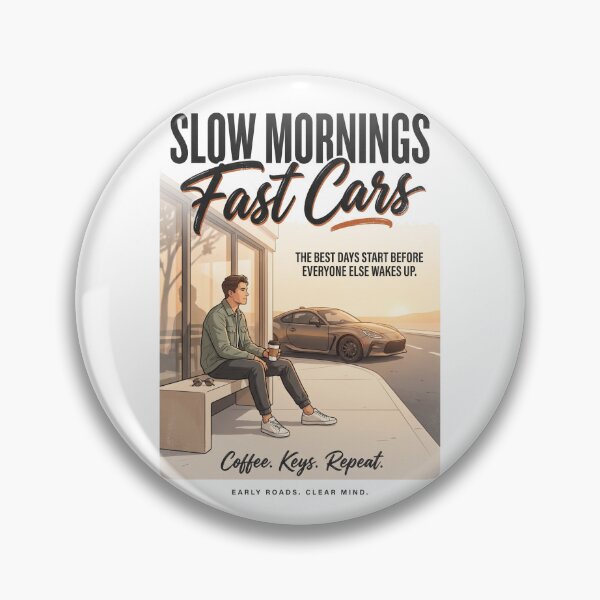 Item preview, Slow Mornings. Fast Cars. | Premium Automotive Streetwear | Coffee & Drive Graphic Tee designed and sold by SAJ Design Studio.