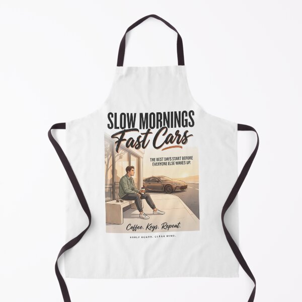 Item preview, Slow Mornings. Fast Cars. | Premium Automotive Streetwear | Coffee & Drive Graphic Tee designed and sold by SAJ Design Studio.