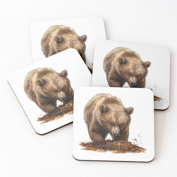 Item preview, Bear Cub | Cute Woodland Animal Watercolor Art designed and sold by Mandayartstudio.